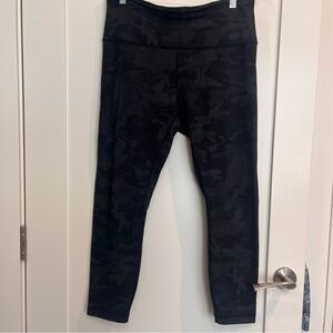 Lululemon Black Camouflage Leggings